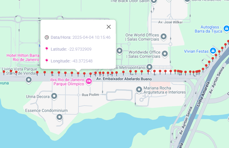 Rastreamento em tempo real
