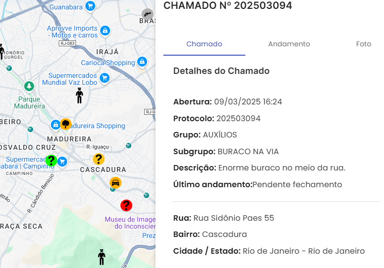 Sistema de gestão de chamados