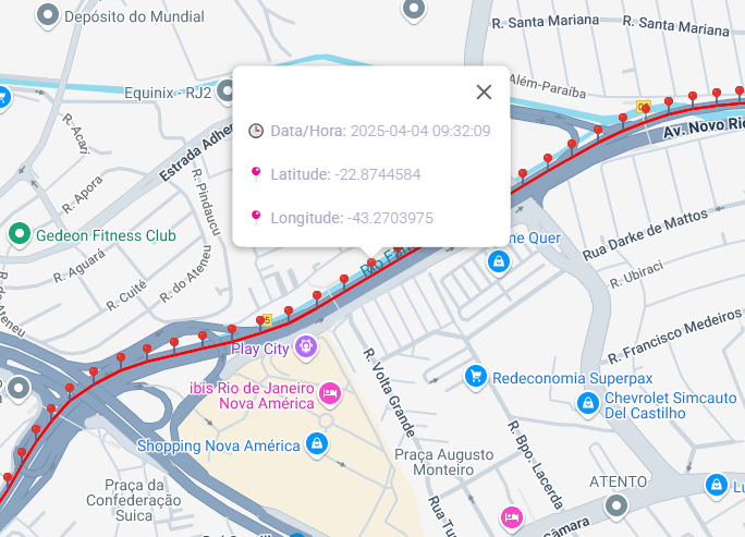 Sistema de rastreamento em tempo real